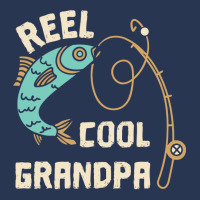 Reel Cool Grandpa Grandfather Fisher Family Fishin Men Denim Jacket | Artistshot