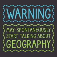 Warning May Spontaneously Start Talking About Geog Vintage Short | Artistshot