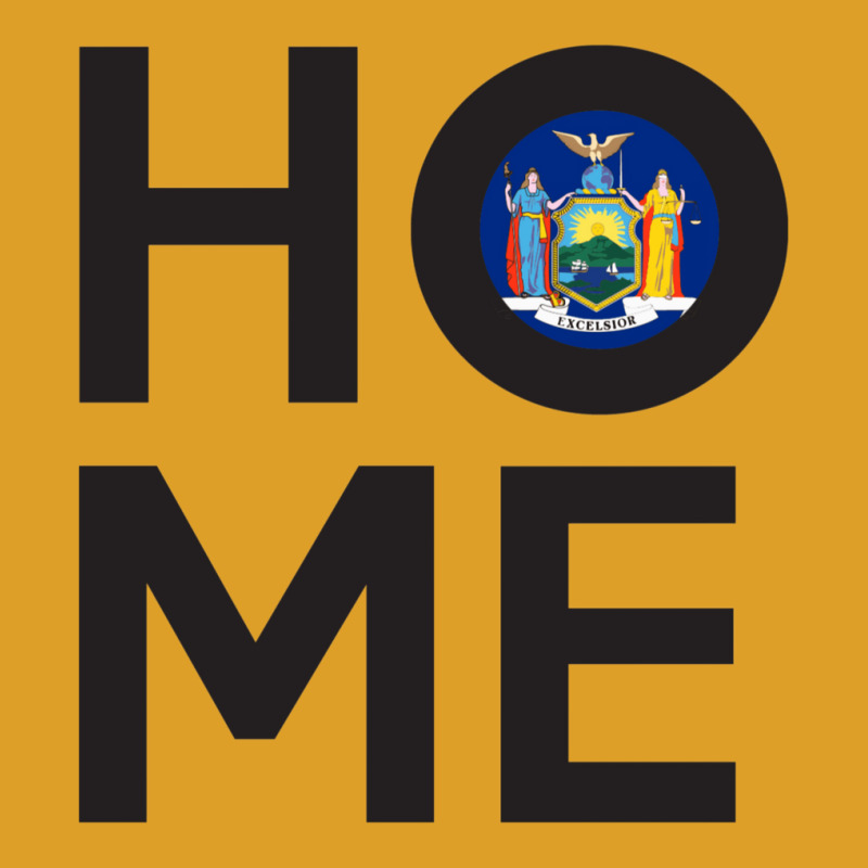 New York State Flag Home T-Shirt by dapoteequeen0 | Artistshot