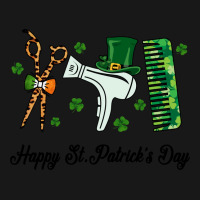 Hairstylist Happy St Patricks Day Hair Dryer Comb Flannel Shirt | Artistshot