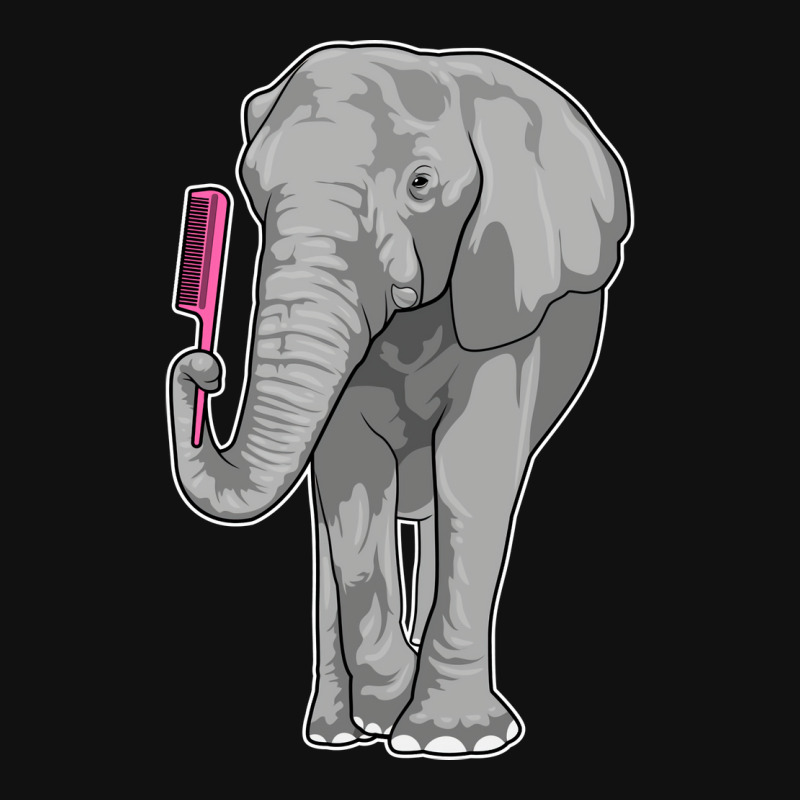 Elephant As Hairdresser With Comb Nature Graphic T-shirt by menaslebbyw | Artistshot