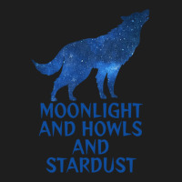 Midnight Blue Sapphire Milky Way Galaxy Wolf   Moo Classic T-shirt | Artistshot