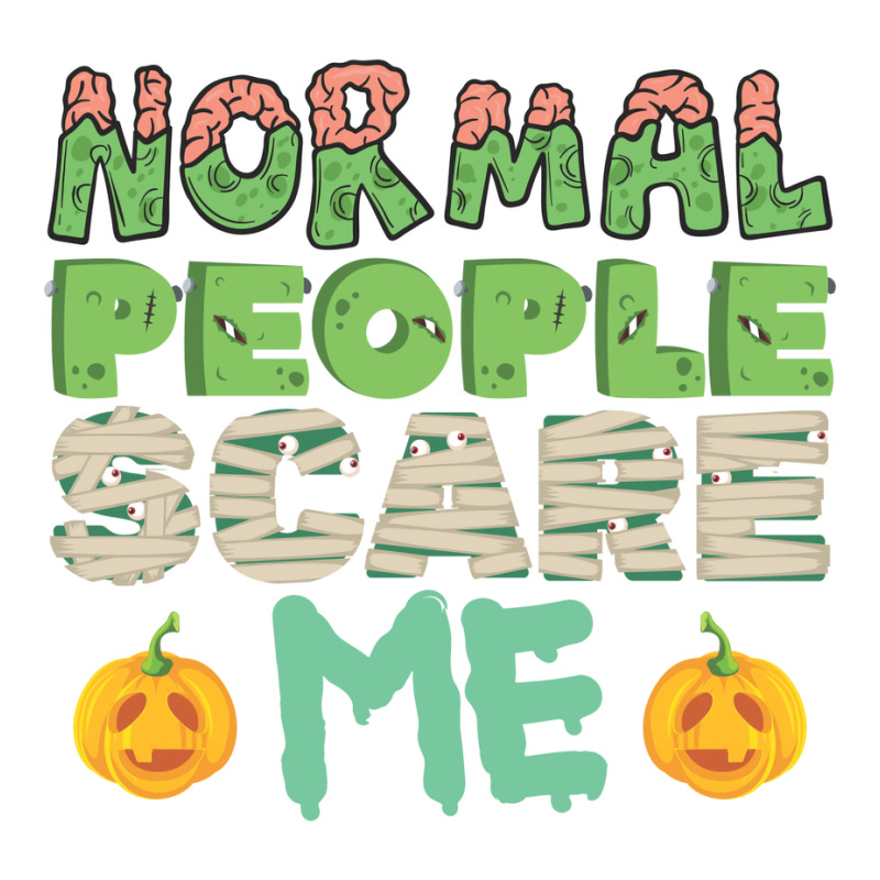 Halloween Costume Normal People Scare Me Pumpkin C V-neck Tee | Artistshot