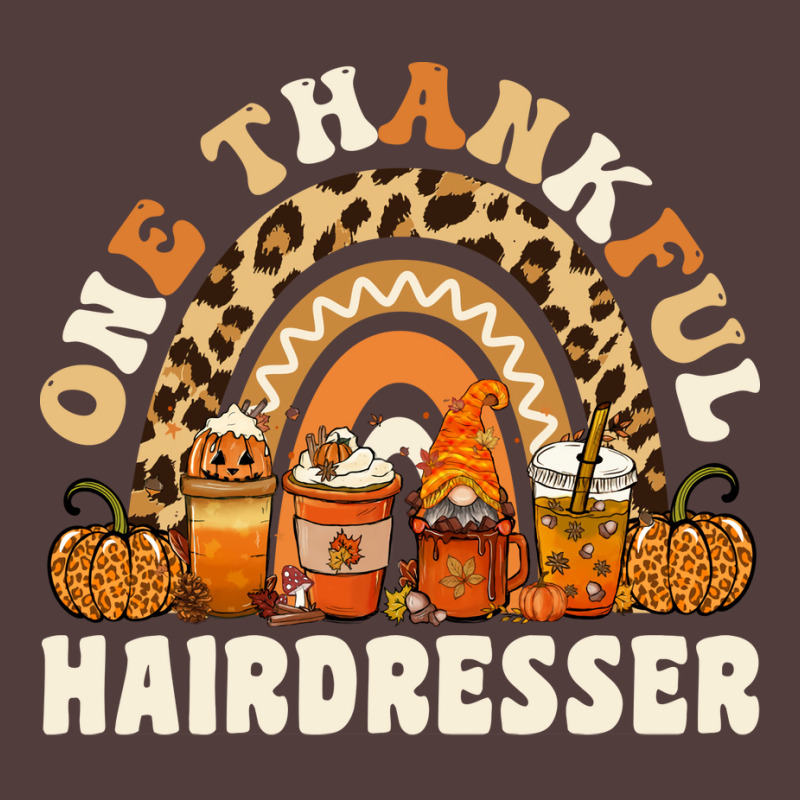 One Thankful Hairdresser Thanksgiving Rainbow Leop Graphic T-shirt | Artistshot