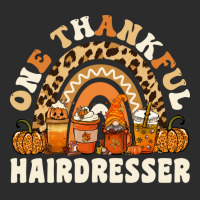 One Thankful Hairdresser Thanksgiving Rainbow Leop Exclusive T-shirt | Artistshot