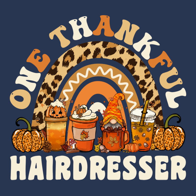 One Thankful Hairdresser Thanksgiving Rainbow Leop Men Denim Jacket | Artistshot