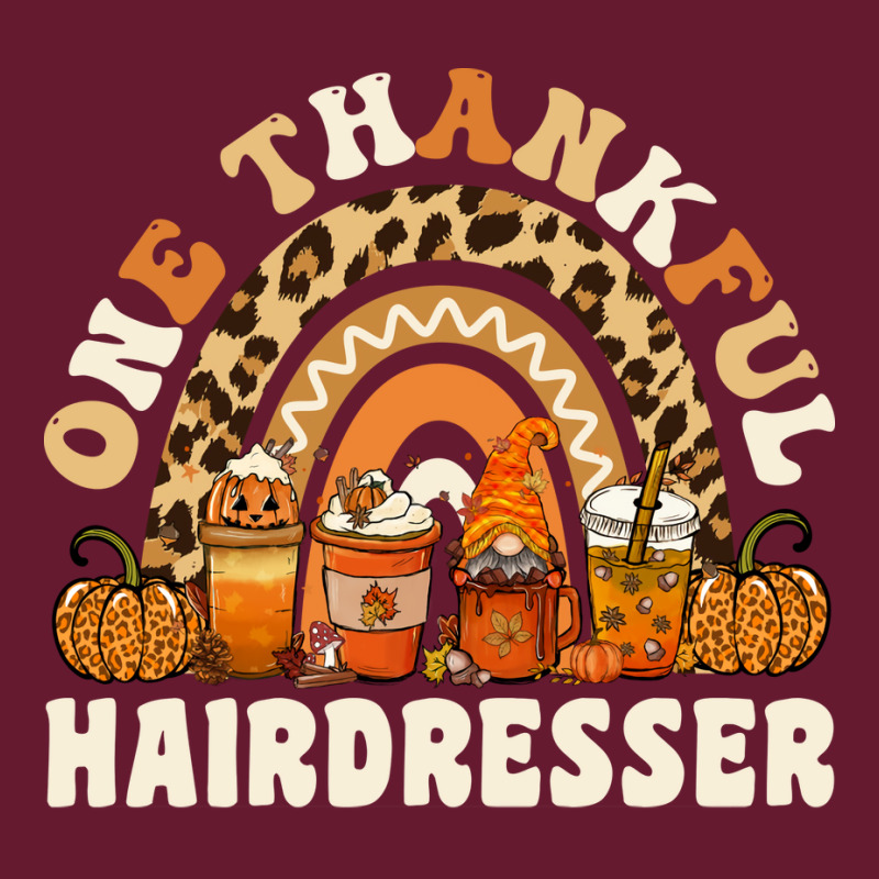 One Thankful Hairdresser Thanksgiving Rainbow Leop Classic T-shirt | Artistshot