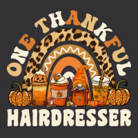 One Thankful Hairdresser Thanksgiving Rainbow Leop Vintage Short | Artistshot