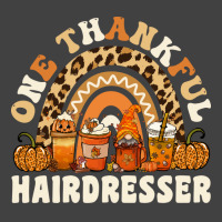 One Thankful Hairdresser Thanksgiving Rainbow Leop Vintage T-shirt | Artistshot