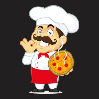 Cartoon And Pizza Chef T-shirt | Artistshot