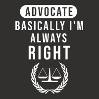 Advocate Basically I'm Always Right Champion Hoodie | Artistshot