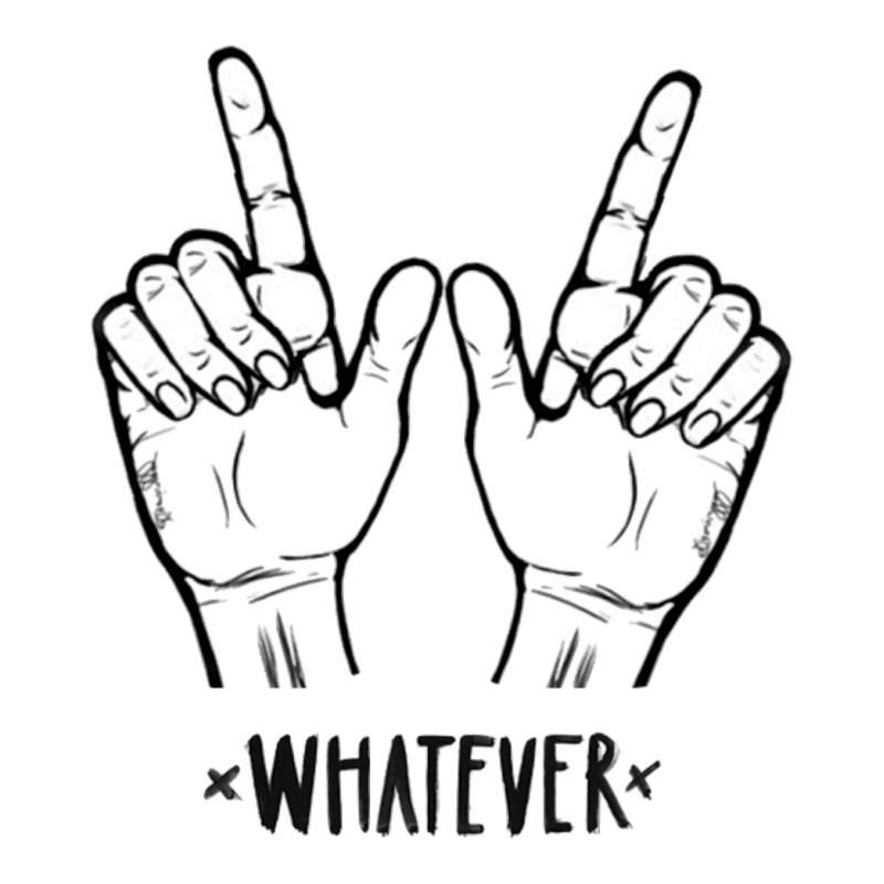 Whatever Hands Zipper Hoodie | Artistshot