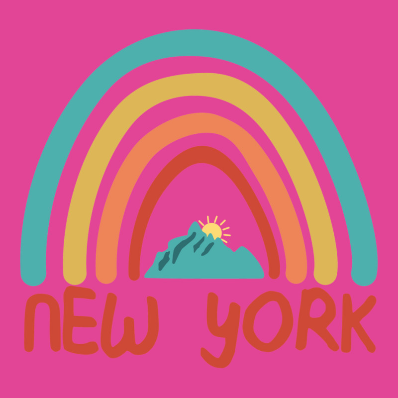 New York Retro Vintage Rainbow   New York Mountain T-shirt | Artistshot