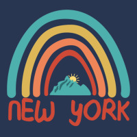 New York Retro Vintage Rainbow   New York Mountain Men Denim Jacket | Artistshot