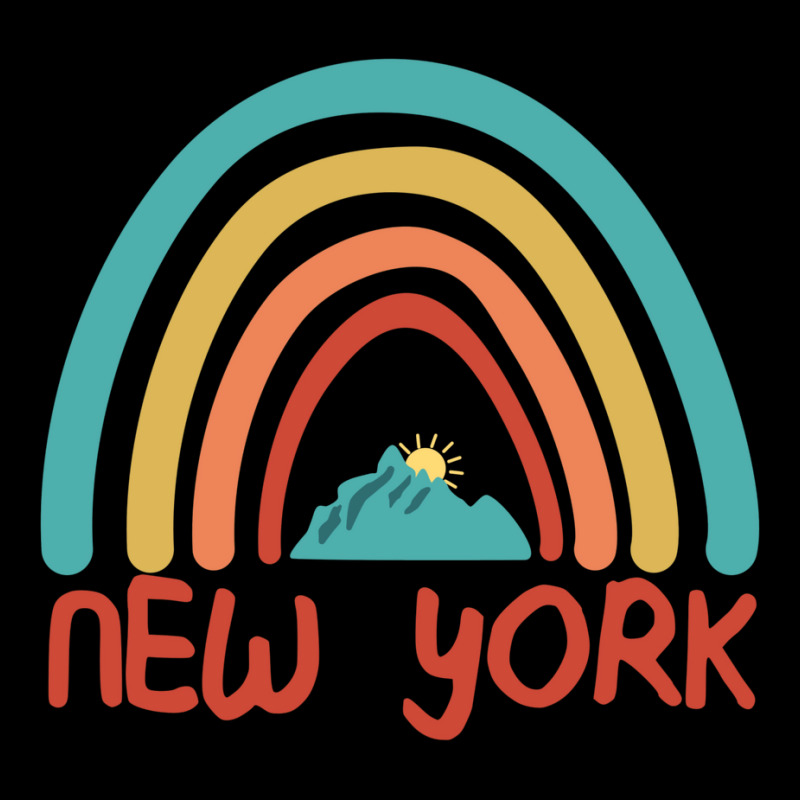 New York Retro Vintage Rainbow   New York Mountain Fleece Short | Artistshot