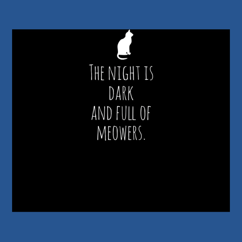 The Night Is Meow Ladies Fitted T-Shirt by peresalyngray | Artistshot