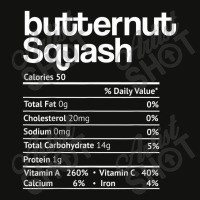 Butternut Squash Nutrition Facts Thanksgiving Christmas Food Scorecard Crop Tee | Artistshot