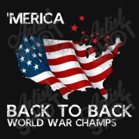 Merica Back To Back World War Champs Throw Pillow | Artistshot