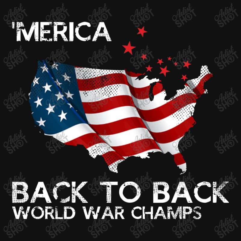 Merica Back To Back World War Champs Throw Pillow | Artistshot