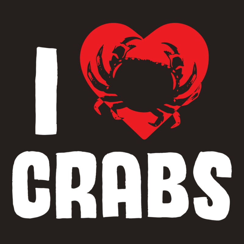 I Love Crabs Heart Crab Crustacean 70s Tank Top | Artistshot