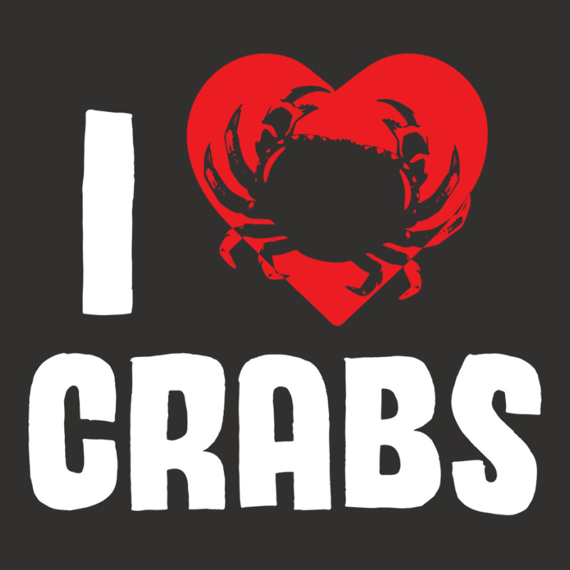 I Love Crabs Heart Crab Crustacean 70s Champion Hoodie | Artistshot