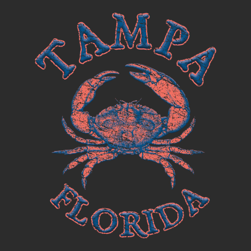 Tampa Florida With Stone Crab On Wind Rose Twoside Cropped Hoodie by degaantatouh | Artistshot