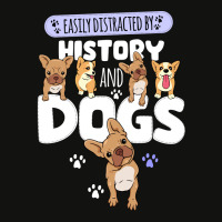 Easily Distracted By History And Dogs Gift Scorecard Crop Tee | Artistshot