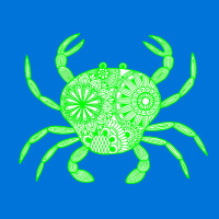 Mandala Crab Green And White Boy Graphic T-shirt | Artistshot