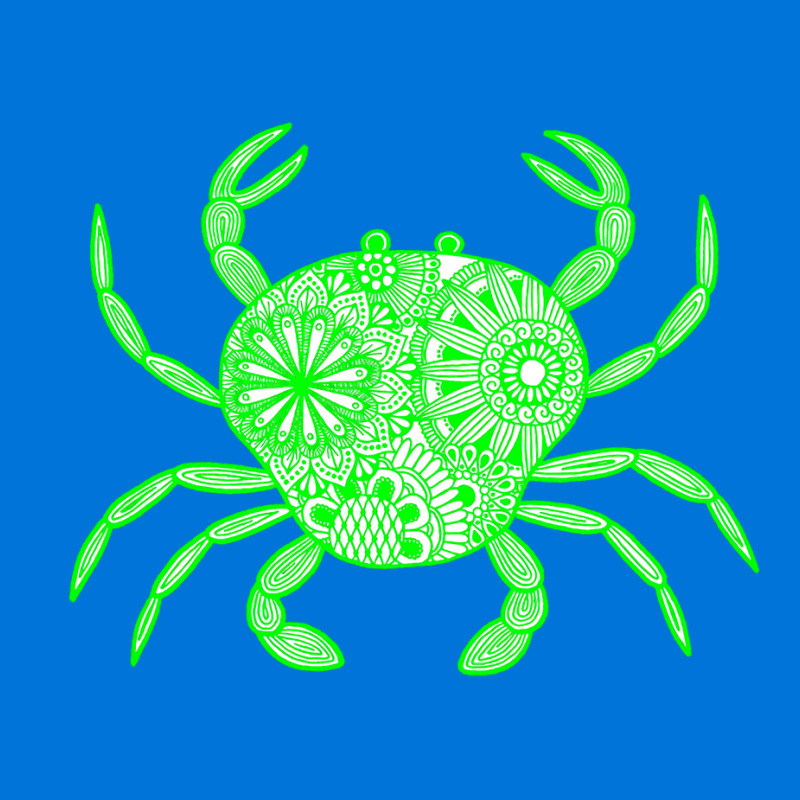 Mandala Crab Green And White Boy Graphic T-shirt | Artistshot