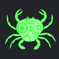 Mandala Crab Green And White Boy Lightweight Hoodie | Artistshot