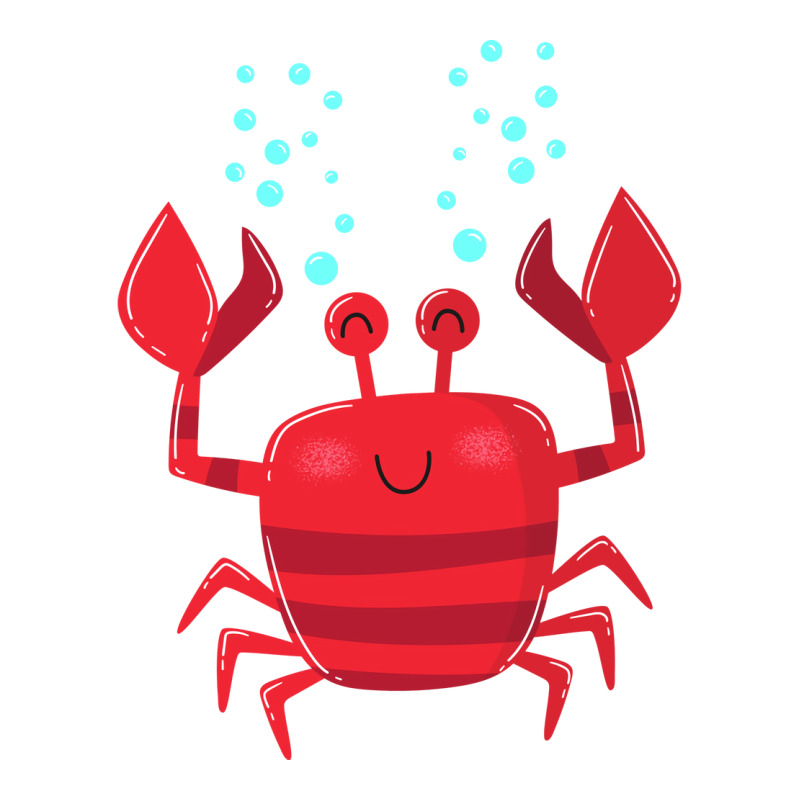 Smiling Crab Vintage Sticker | Artistshot