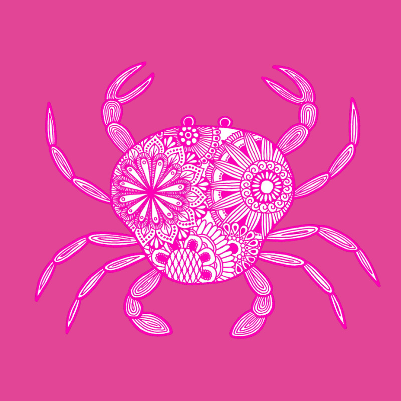 Mandala Crab Pink And White Yellow T-shirt | Artistshot