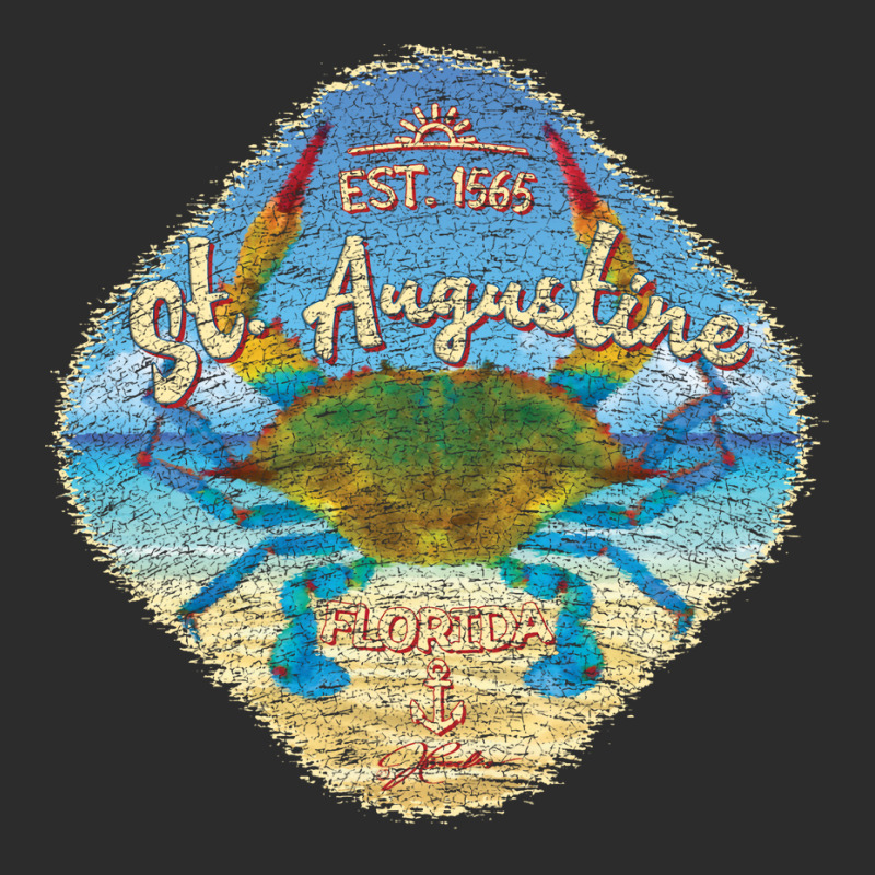 St Augustine Florida With Blue Crab On Beach Gift Exclusive T-shirt | Artistshot