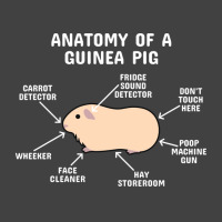 Anatomy Of A Guinea Pig Beige Cream White Text Hum Vintage T-shirt | Artistshot