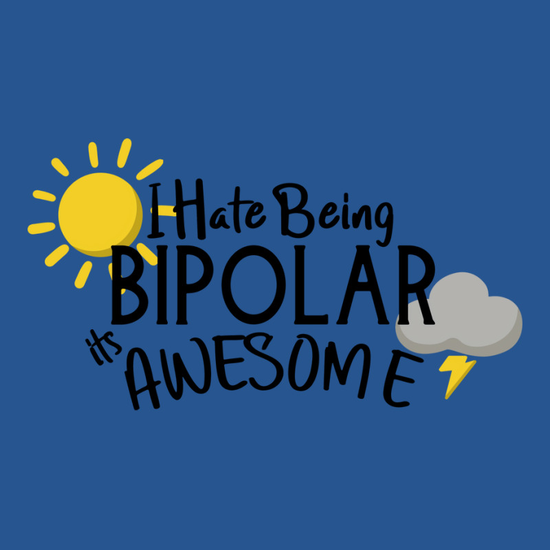 I Hate Being Bipolar Its Awesome 80s Ladies Fitted T-Shirt by obennehoebesf | Artistshot