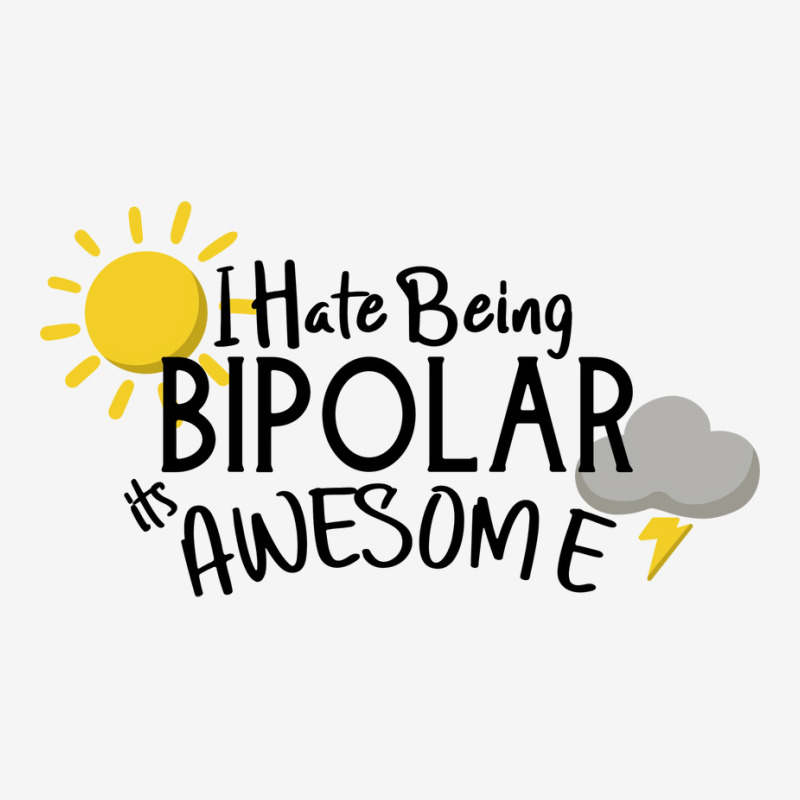 I Hate Being Bipolar Its Awesome 80s Scorecard Crop Tee by obennehoebesf | Artistshot