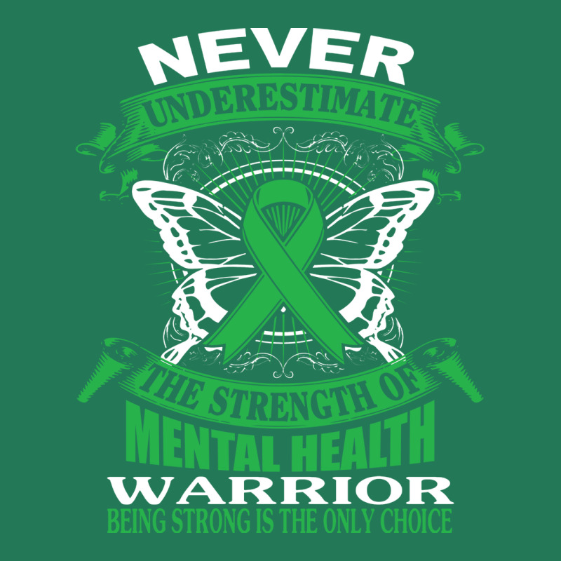 Never Underestimate The Strength Of Mental Health Ladies Fitted T-Shirt by dawletfrid3 | Artistshot