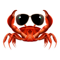 Cool Crab Red V-neck Tee | Artistshot