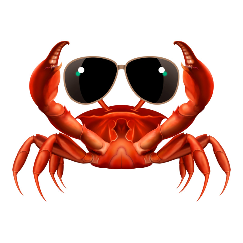 Cool Crab Red Sticker | Artistshot