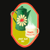 Toxic Positivitea Just Say No Blue Scorecard Crop Tee | Artistshot