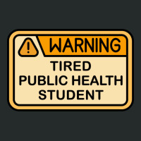 Warning Tired Public Health Student Boy Women's Triblend Scoop T-shirt | Artistshot