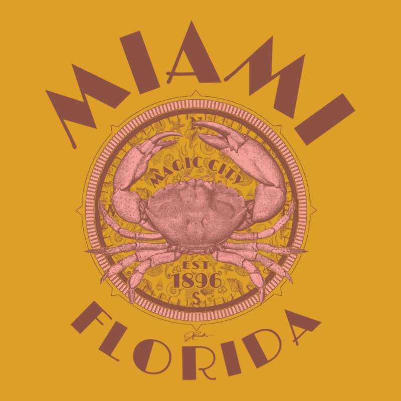 Miami Florida With Stone Crab On Wind Rose Cute T-shirt | Artistshot