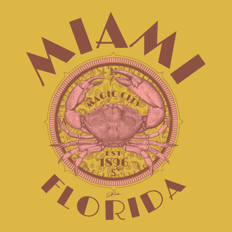 Miami Florida With Stone Crab On Wind Rose Cute Classic T-shirt | Artistshot