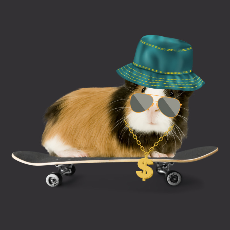 Funny Guinea Pig On A Skateboard Gift Vintage Hoodie And Short Set | Artistshot