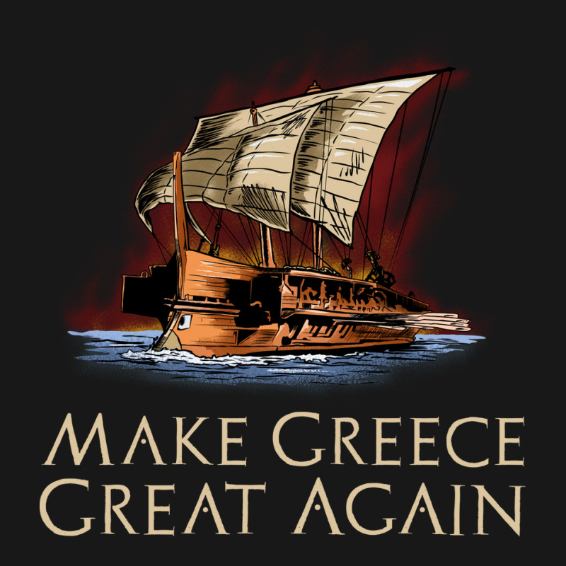 Ancient Greek Trireme Make Greece Great Again Al H Flannel Shirt | Artistshot