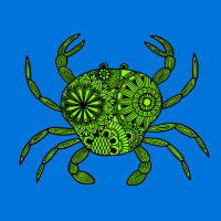 Mandala Crab Green And Black Travel Graphic T-shirt | Artistshot