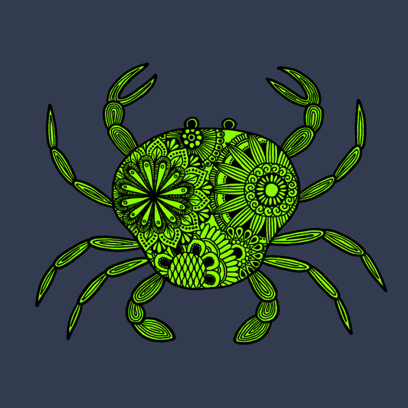 Mandala Crab Green And Black Travel V-neck Tee | Artistshot