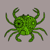 Mandala Crab Green And Black Travel Vintage Hoodie | Artistshot