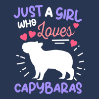 Just A Girl Who Loves Capybaras Yellow Men Denim Jacket | Artistshot