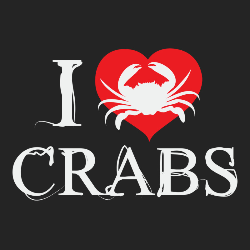 I Love Crabs Heart Crab Crustacean Summer 3/4 Sleeve Shirt | Artistshot